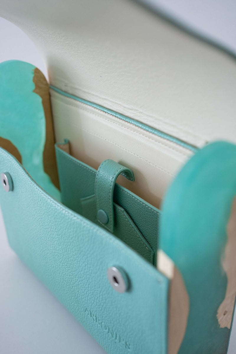 ARBONIES Ko Lipe handbag - ARBONIES exclusive handbag resin wood leather